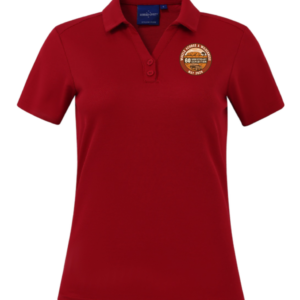 Womens Red Polo