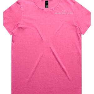 Leyland's Travel / Wheels T-Shirt Charity Pink - Womens