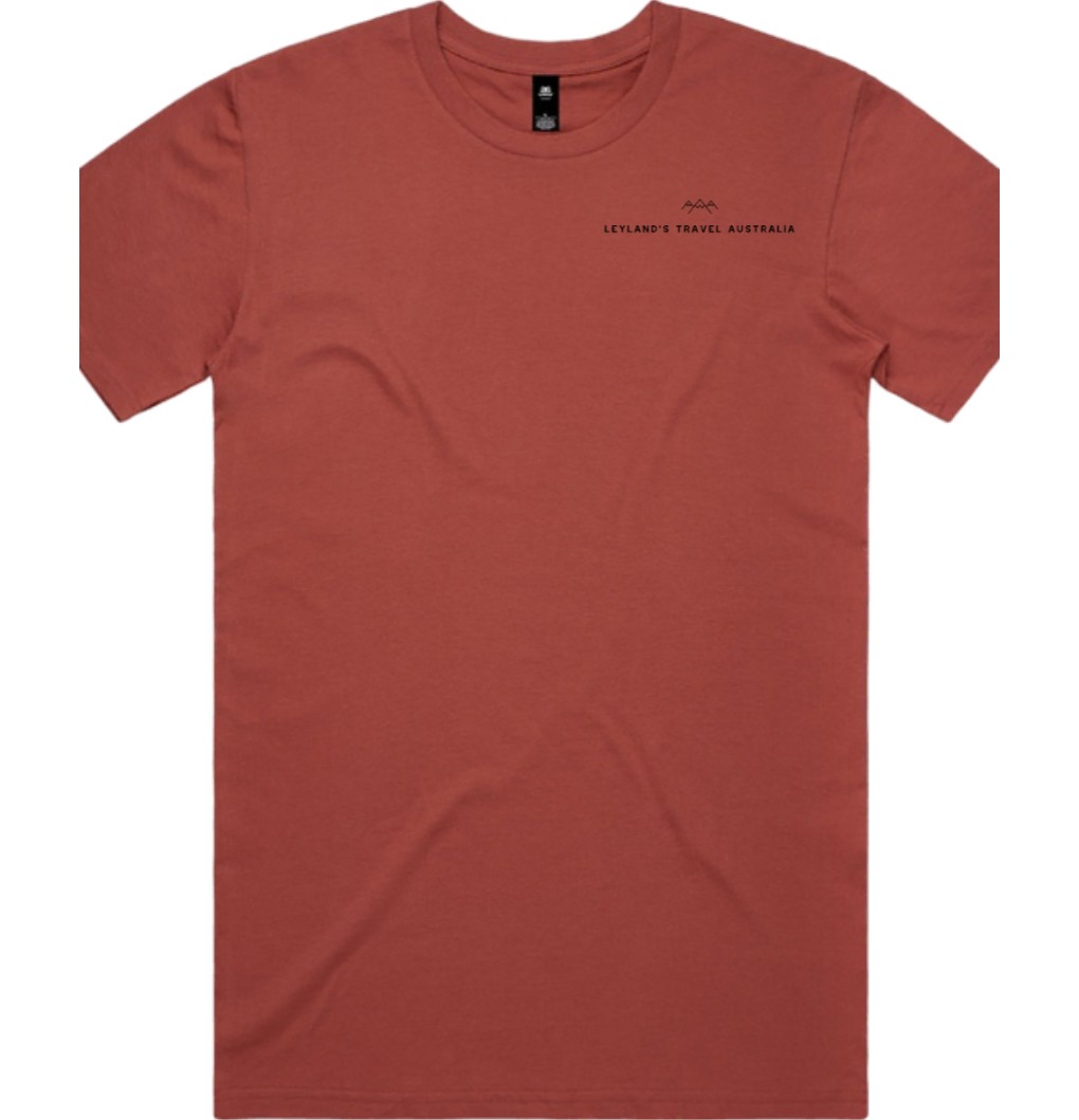 Leyland's Travel / Wheels T-Shirt Coral - Mens