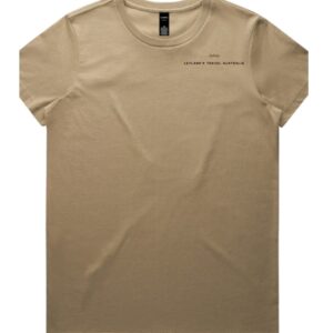 Leyland's Travel / Wheels T-Shirt Sand - Womens
